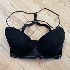 Britney Spears Black Leopard Print Padded Bra Sz 32G